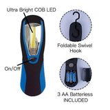 300 Lumens Ultra Bright Work Light with COB LED Technology-Black/Navy - Navy - 45-Degree Angle