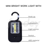 Mini Bright Work Light with COB LED Technology-black/blue - Side View