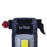 Brillar Emergency Torch, Seatbelt Cutter, Window Breaker - Black - Top-Down View