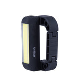 Compact Rechargeable COB LED Carabiner Light - Black/Navy - Rear View