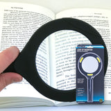 Illuminated Magnifying Glass with COB LED Technology - Black/Navy - Side View