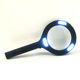 Illuminated Magnifying Glass with COB LED Technology - Black/Navy - 45-Degree Angle