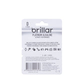 Brillar D Platinum Alkaline Batteries 2pk - Side View