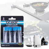 Brillar D Platinum Alkaline Batteries 2pk - Top-Down View