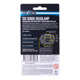 Brillar Sixth Sense - 200 Lumen 6 Mode Rechargeable Headlamp - Side View