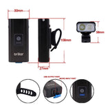 300 Lumen USB Rechargeable Multifunctional Bike Rider Light - Top-Down View