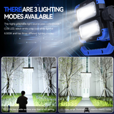 Brillar 600 Lumen Versatile 360¬8 Rotating COB LED Work Lamp - 45-Degree Angle