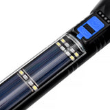 Brillar 150 Lumen Solar Power USB rechargeable Multifunction Trekking Torch - Front View