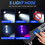 Brillar 150 Lumen Solar Power USB rechargeable Multifunction Trekking Torch - 45-Degree Angle