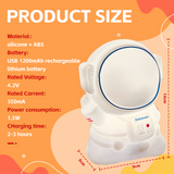 Squishy Astronaut Night Light - Top-Down View