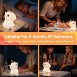 Squishy Cute Duck Night Light - Side View