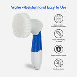 Clevinger Ultimate Spin Facial Cleansing Brush Set - 4 Heads - Top-Down View