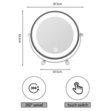 Clevinger San Marino LED Illuminated Makeup, Vanity, and Beauty Mirror - Top-Down View