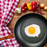 28cm PFOA Free Non-Stick Frypan with Wooden Look Handle - Front View