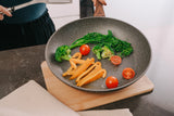 28cm PFOA Free Non-Stick Saute Pan with Lid - 45-Degree Angle