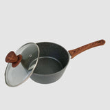 Clevinger 20cm Non-Stick Saucepan With Lid - Side View