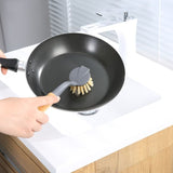 Clevinger Eco Cleaning Bamboo Dish Brush - Side View