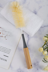 Clevinger Eco Cleaning Bamboo Bottle Brush - Side View