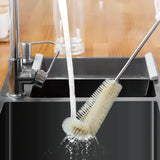 Clevinger Eco Cleaning Bamboo Bottle Brush - Top-Down View