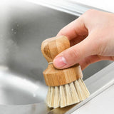 Clevinger Eco Bamboo Pot Brush - Side View