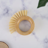 Bamboo Vegetable Brush - Side View