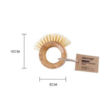 Bamboo Vegetable Brush - 45-Degree Angle