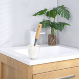 Bamboo Wine Glass Brush - Side View