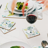 Clevinger Set of 4 MDF Coasters Monstera - 45-Degree Angle