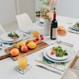 Clevinger Set of 4 MD Placemats Monstera - 45-Degree Angle