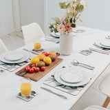 Clevinger Set of 4 MD Placemats Bamboo - Top-Down View