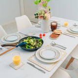 Clevinger Set of 4 MD Placemats Gold Border - 45-Degree Angle