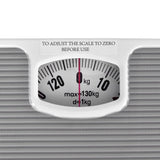 Clevinger Analogue Bathroom Scale Max Capacity 130KG - Top-Down View
