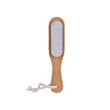 Bamboo Foot Brush with Pumice Stone - Side View