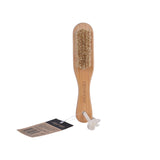 Bamboo Foot Brush with Pumice Stone - Top-Down View