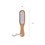 Bamboo Foot Brush with Pumice Stone - 45-Degree Angle