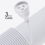 3 Meters Extension Power Outlets Lead - Front View