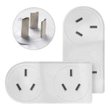 2 Pack x 2400W Double Adapter Right & Left Hand