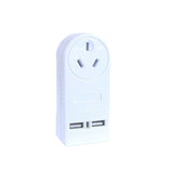 2 x 2400W High Powered Dual USB Charger Adaptor With Surge Protection - Side View