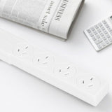 4 Outlet Power Board with 1 Meter Lead Cable - Top-Down View