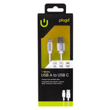 1M Charge & Sync USB A to USB C Braided Cable
