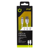 1M Charge & Sync USB A to Lightning Cable - Front View