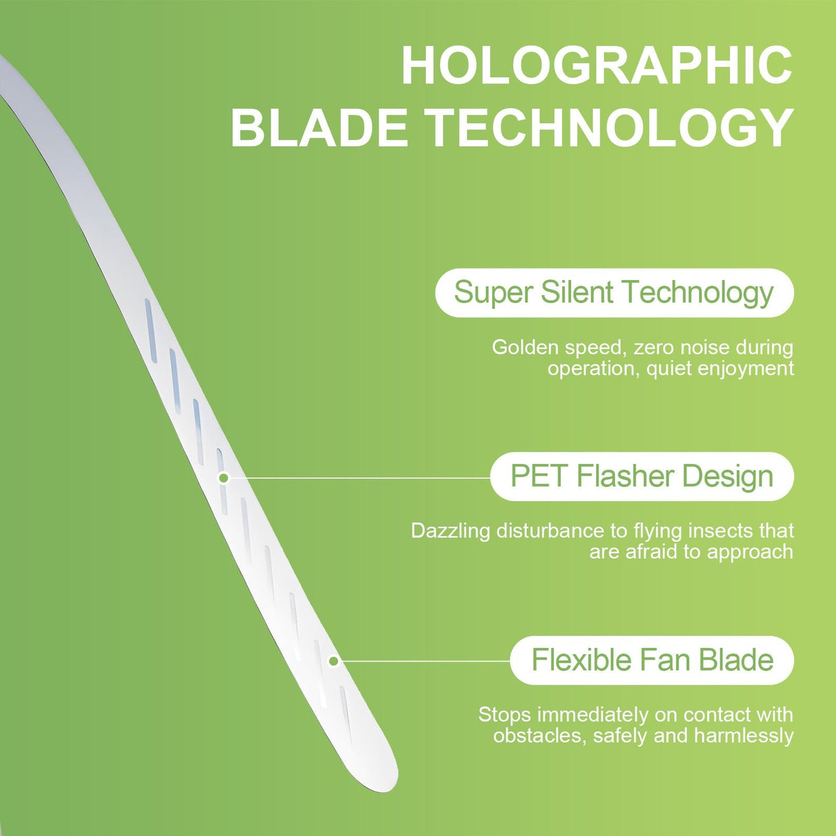 Battery Operated Shoo-Fly Chemical Free Fly Repellent Fan Black