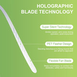 Battery Operated Shoo-Fly Chemical Free Fly Repellent Fan Black - Side View