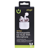 PLUGD Bluetooth Rechargeable Ear Buds with Microphone - Front View
