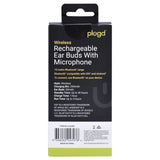 PLUGD Bluetooth Rechargeable Ear Buds with Microphone - Side View