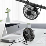 360 Degree Tilt Adjustable USB Portable Mini Desk Fan - Front View
