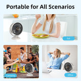 2000mAh RECHARGEABLE FAN - Top-Down View