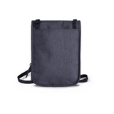 Flightmode RFID Neck Pouch - Charcoal - Front View