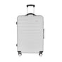 28" Digital Weighing Scale and USB Charging Port Lightweight Luggage Suitcase Silver