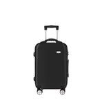 20" Digital Weighing Scale and USB Charging Port Lightweight Carry-on Luggage Suitcase Black
